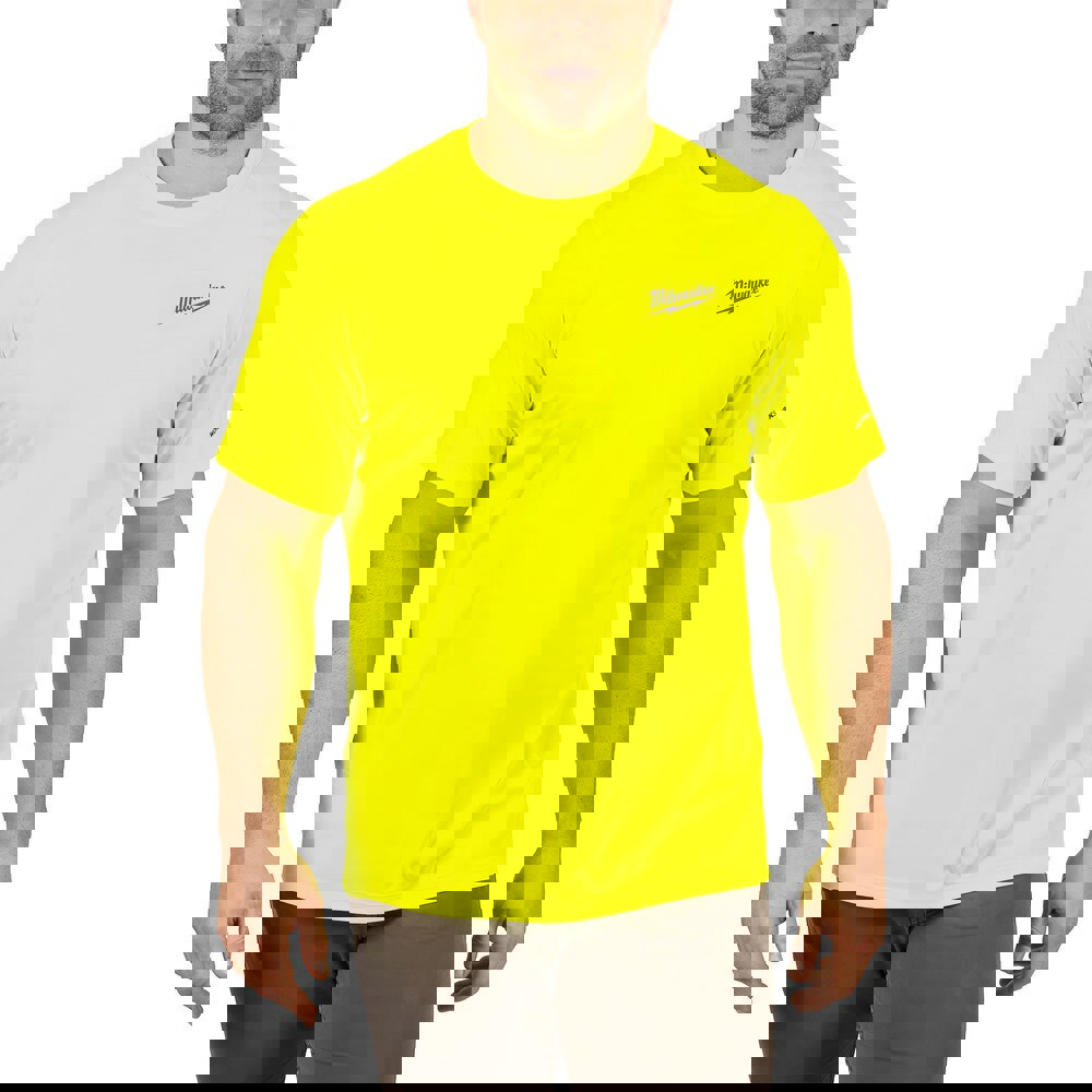 Shirts; Garment Style: Short Sleeve ; Garment Type: General Purpose ; Size: Medium ; Color: High-Visibility Yellow ; Material: Polyester ; Closure Type: None